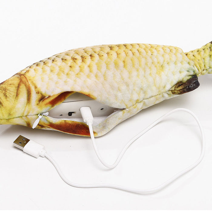 Sprattlande Fisk - Rörlig Kattleksak