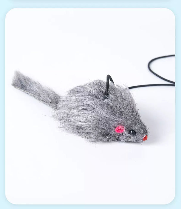 Hängande Mus med Sugpropp - Kattleksak