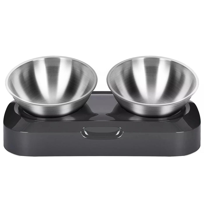 Ergonomiska Matskålar i Rostfritt Stål - Inställningsbar lutning